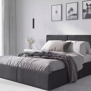 Łóżko 120x200 Tapicerowane Hilton + stelaż